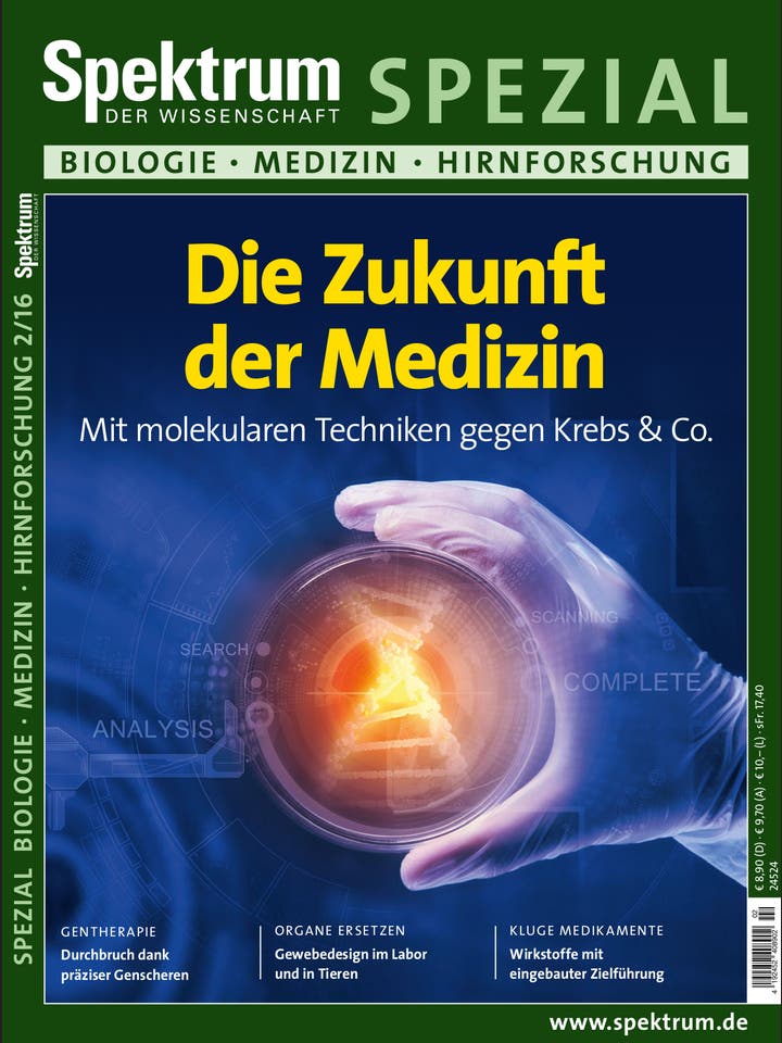 Spektrum der Wissenschaft Spezial Biologie - Medizin - Hirnforschung - 2/2016 - Die Zukunft der Medizin