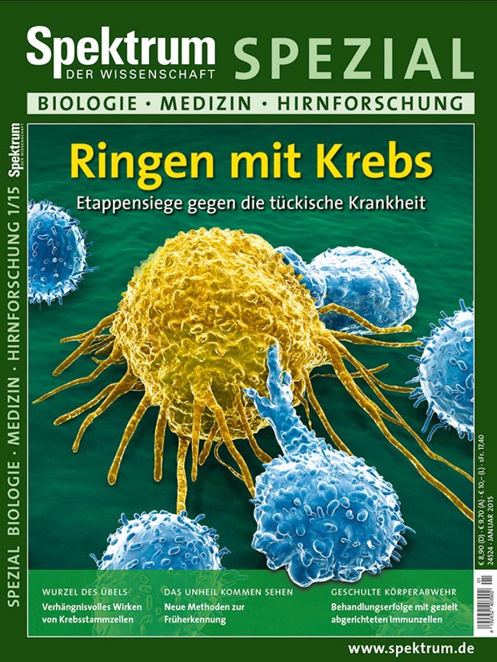 Spektrum der Wissenschaft Spezial Biologie - Medizin - Hirnforschung - 1/2015 - Ringen mit Krebs