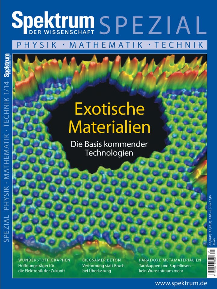 Spektrum der Wissenschaft Spezial Physik - Mathematik - Technik - 1/2014 - Exotische Materialien
