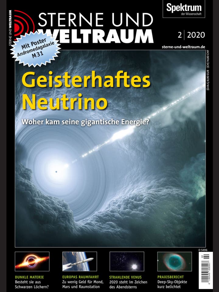 Sterne und Weltraum - 2/2020 - Geisterhaftes Neutrino
