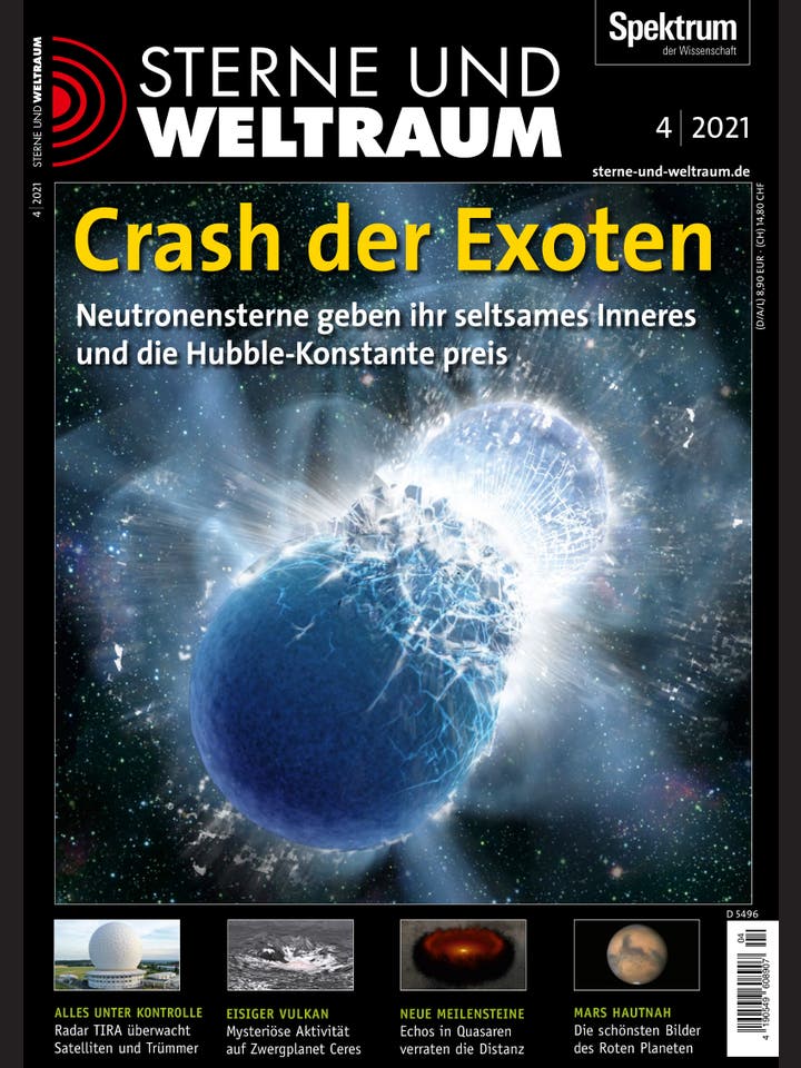 Sterne und Weltraum – 4/2021 – Crash der Exoten