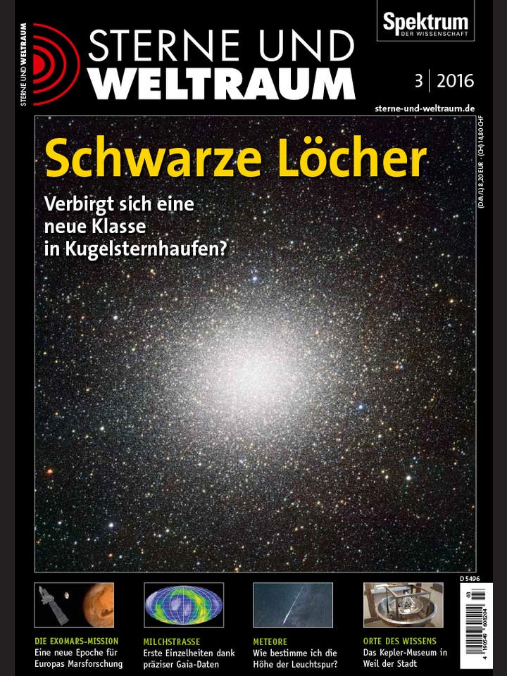 Sterne und Weltraum – 3/2016 – Schwarze Löcher