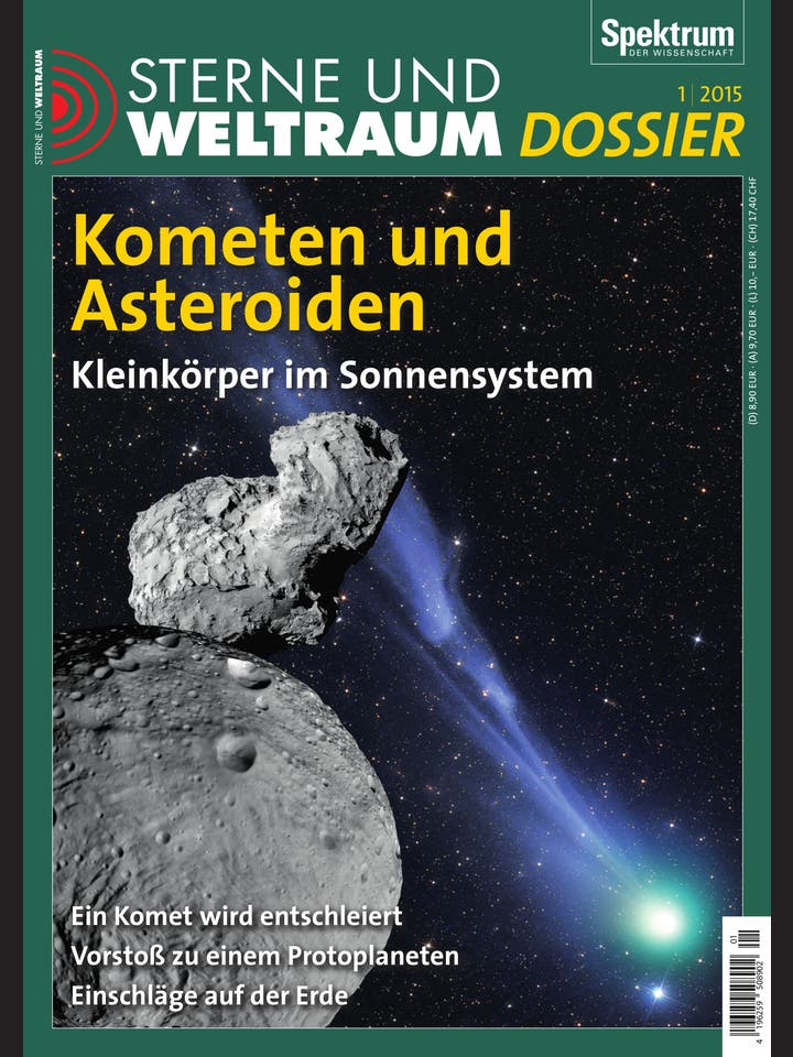 Sterne und Weltraum Dossier:  Kometen und Asteroiden