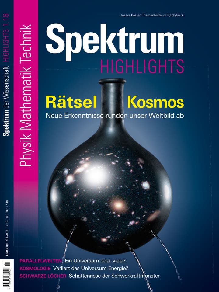 Spektrum der Wissenschaft Highlights 1/2018<br /> Rätsel Kosmos