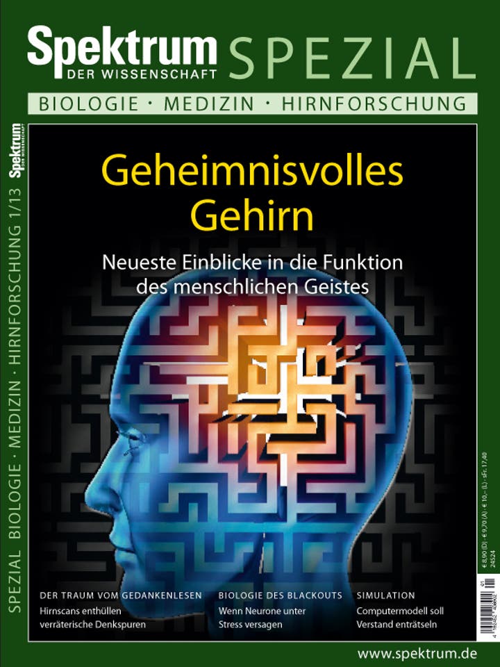 Spezial Biologie - Medizin - Hirnforschung 1/2013 Spezial Biologie - Medizin - Hirnforschung 1/2013