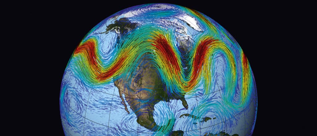 Simulation des Jetstreams Simulation des Jetstreams