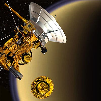 Cassini und Huygens getrennt