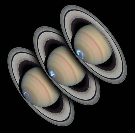 Polarlichter auf Saturn