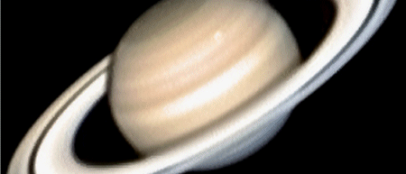 Sturmspektakel auf dem Saturn - Amateurbild