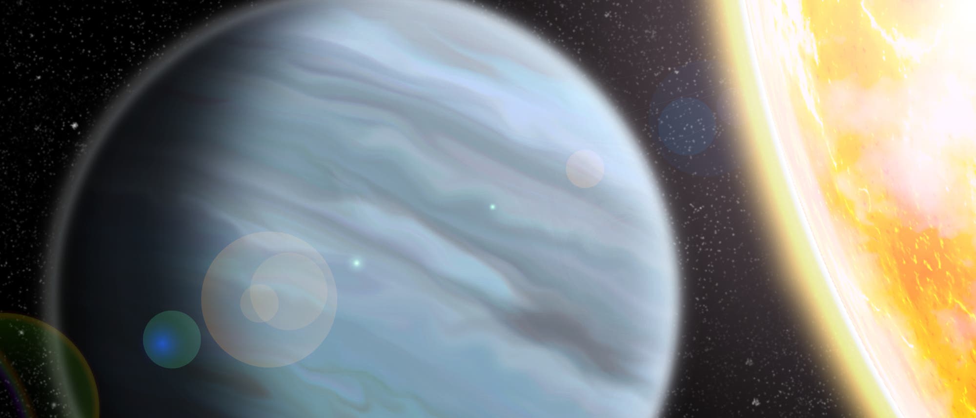 Künstlerische Darstellung von Exoplanet KELT-11b Künstlerische Darstellung von Exoplanet KELT-11b