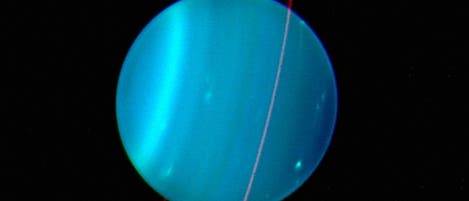 Uranus im Infrarotlicht Uranus im Infrarotlicht