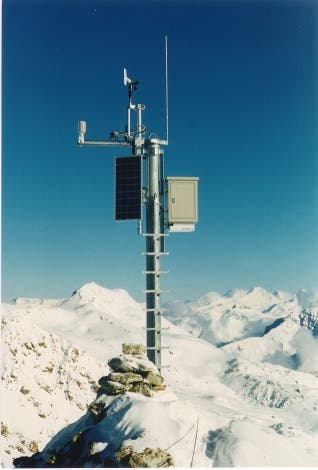 Messstation mit Solarpanel