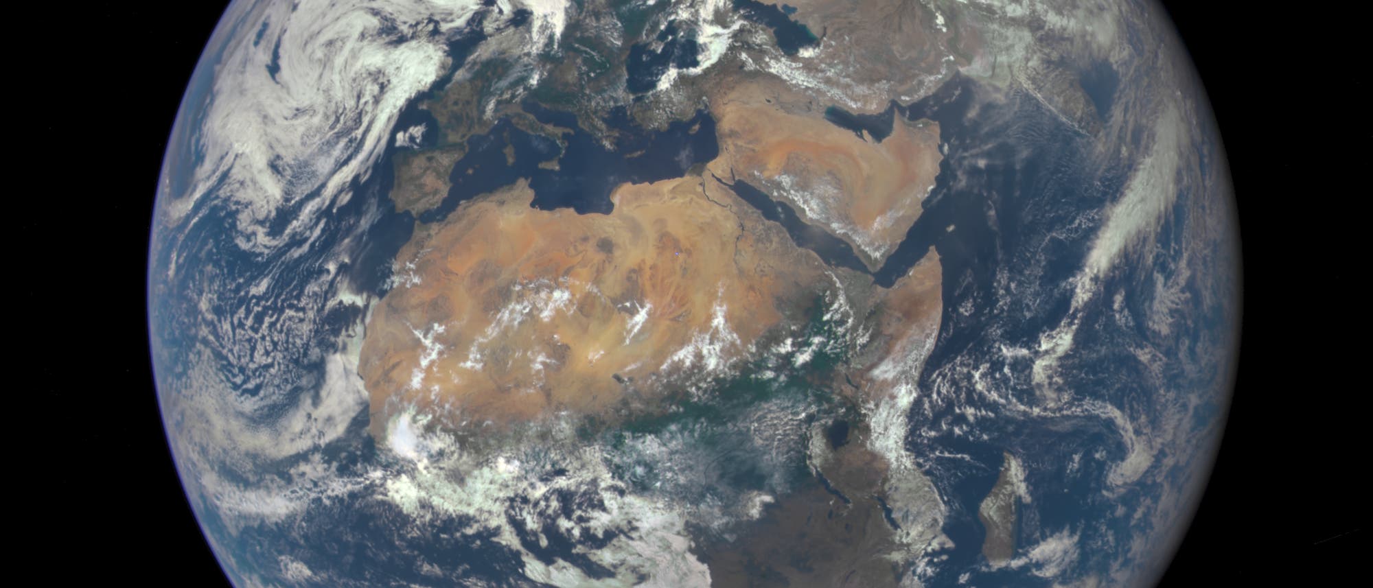 Die Erde mit Afrika und Europa Die Erde mit Afrika und Europa