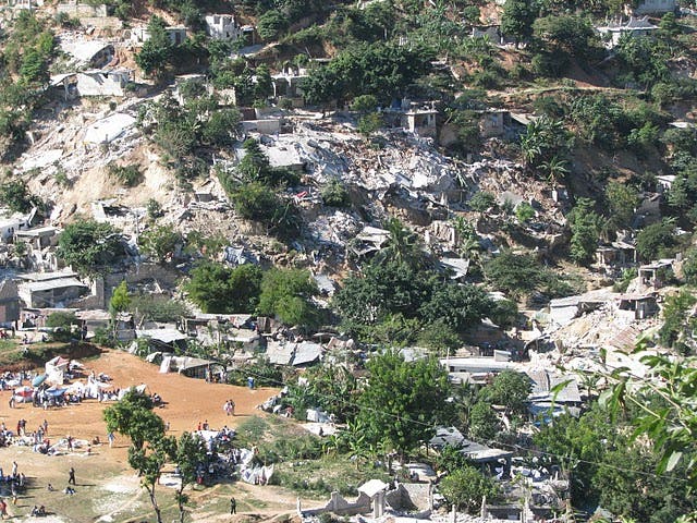 Massenrutschungen in dem Karibikstaat wurden ausgelöst durch das Beben mit einer Magnitude von 7,0.