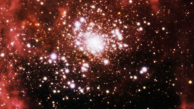 Der offene Sternhaufen RCW 136 in der Großen Magellanschen Wolke