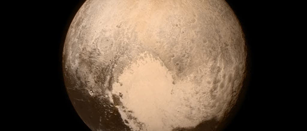 Pluto 16 Stunden vor dem Vorbeiflug Pluto 16 Stunden vor dem Vorbeiflug