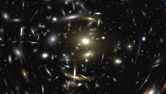 Computersimulation eines Galaxienhaufens