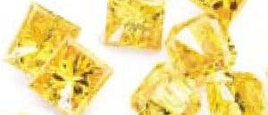 Viel Stickstoff macht synthetische Diamanten gelb
