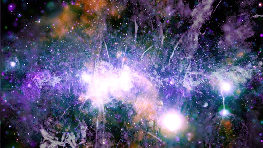 Im Zentrum unserer Galaxie gibt es ein bisher unbekanntes Phänomen namens X-ray thread G0.17-0.41.