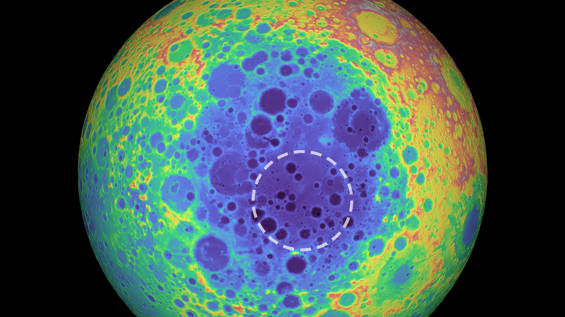 Das tiefste Loch auf dem Mond