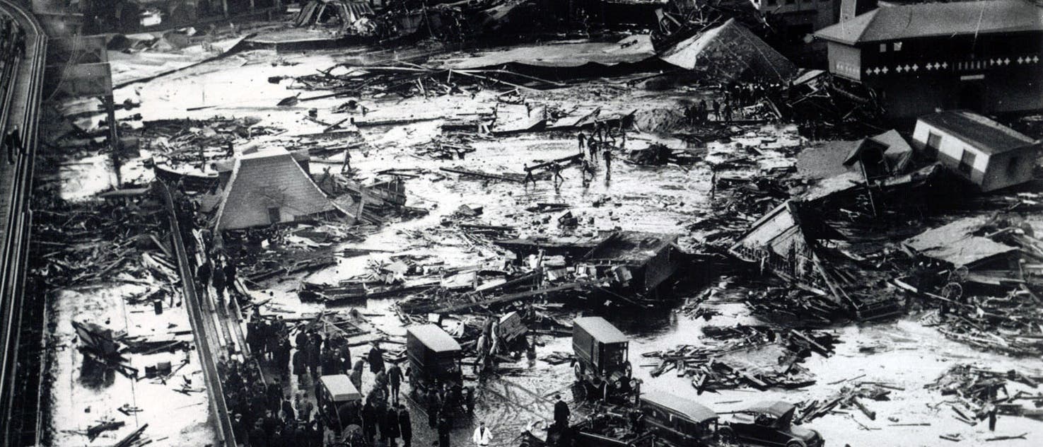 Standort des Tanks nach dem Unglück Standort des Tanks nach dem Unglück