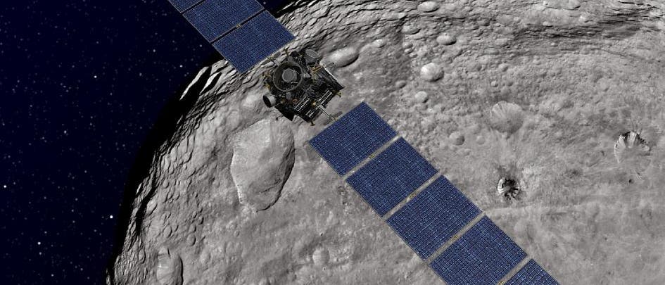 Die Raumsonde Dawn bei Vesta Die Raumsonde Dawn bei Vesta