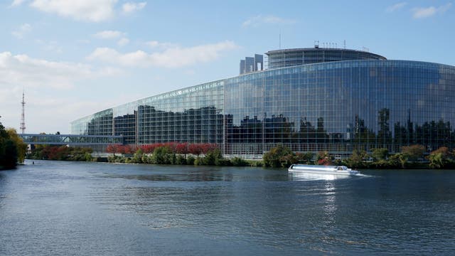 Die Rückseite des EU-Parlaments