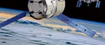 ATV im Anflug auf die ISS ATV im Anflug auf die ISS