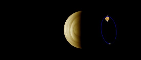 Blick auf die Venusatmosphäre Blick auf die Venusatmosphäre