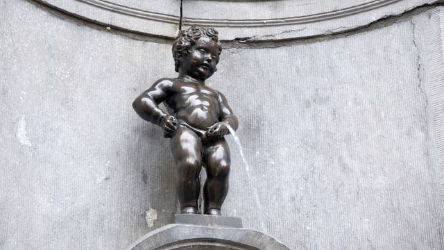 Manneken Pis Brunnenstatue in Brüssel
