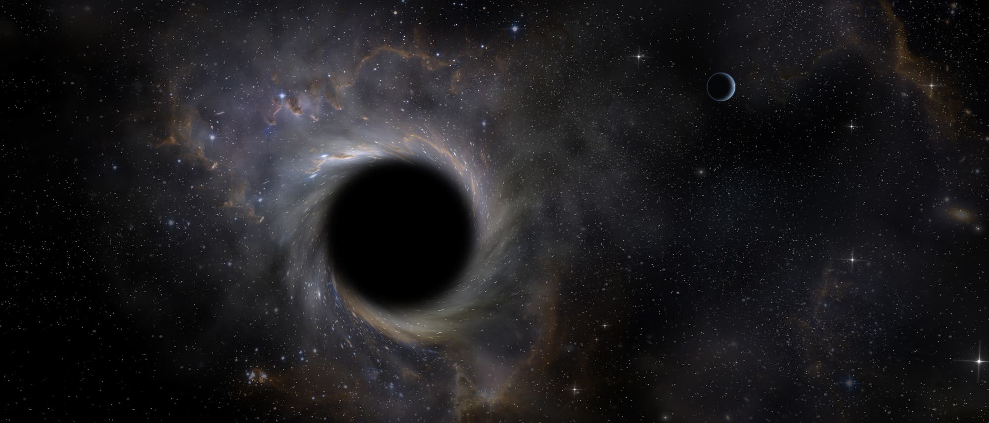 Schwarzes Loch (künstlerische Darstellung) Schwarzes Loch (künstlerische Darstellung)