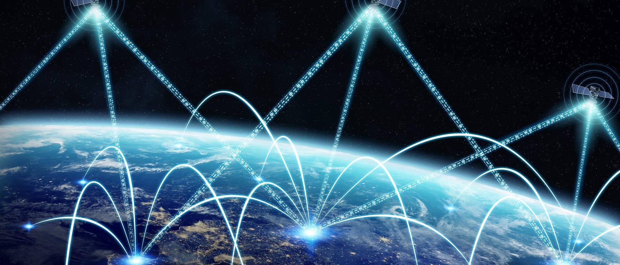 Symbolbild Satellitennetzwerk Symbolbild Satellitennetzwerk