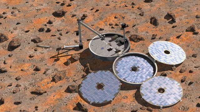 Beagle-2 auf dem Mars (Computergrafik)