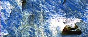 Falschfarbenbild aus dem Candor Chasma Falschfarbenbild aus dem Candor Chasma