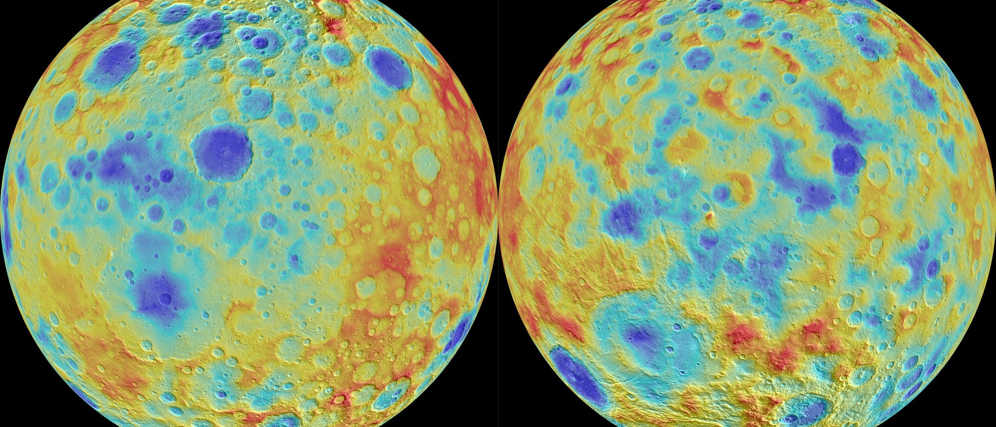 Oberfläche des Zwergplaneten Ceres Oberfläche des Zwergplaneten Ceres