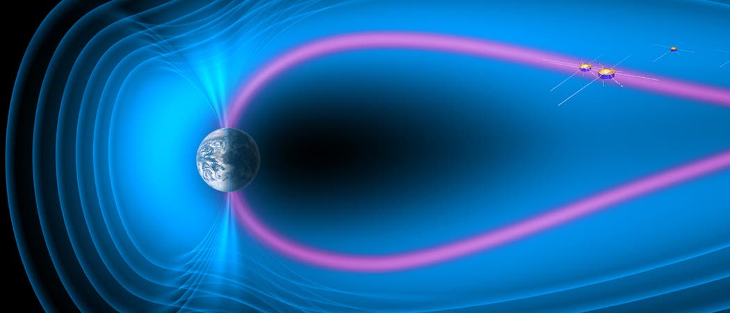 Clustersatelliten im Erdmagnetfeld Clustersatelliten im Erdmagnetfeld