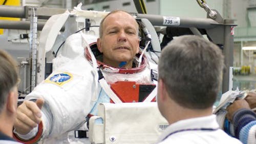 Hans Schlegel beim Astronautentraining