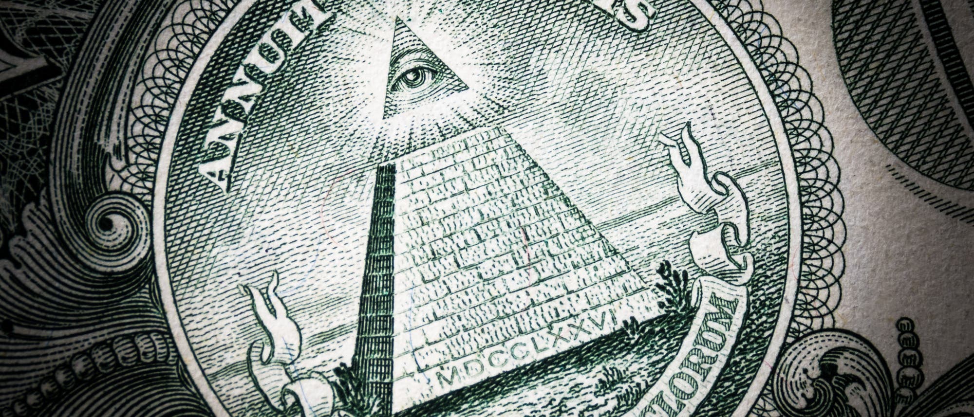 Auge auf Dollar-Schein Auge auf Dollar-Schein