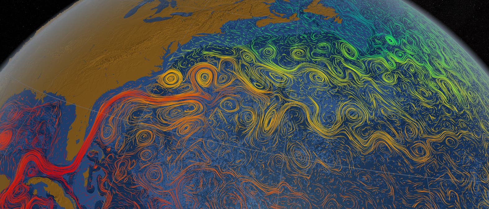 Wasserwirbel im Atlantik Wasserwirbel im Atlantik