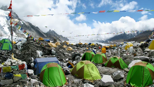 Basiscamp am Mount Everest