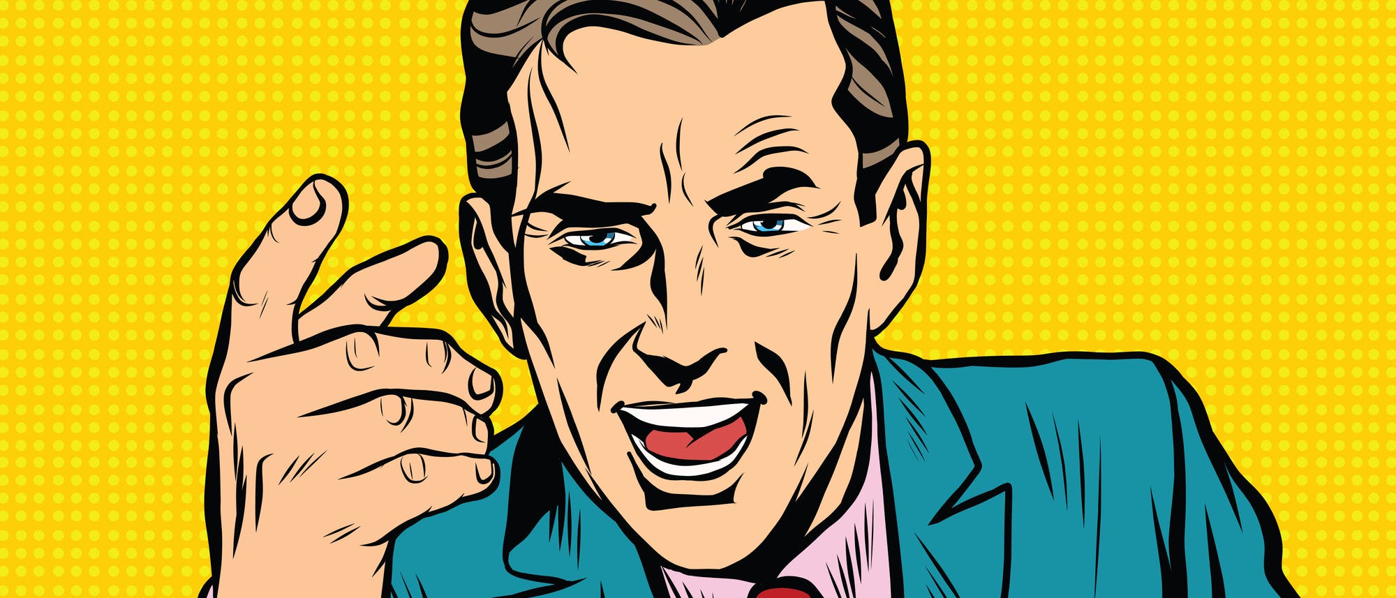 Cartoon-Manager im Retro-Stil Cartoon-Manager im Retro-Stil