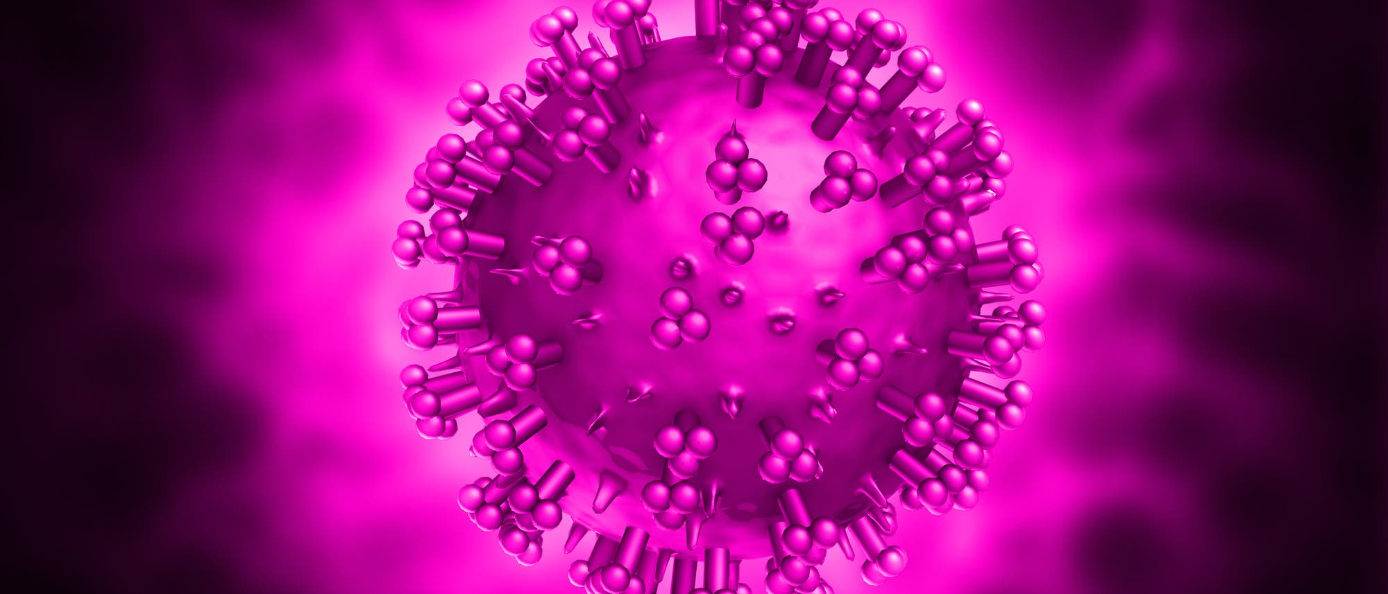 Modell eines Virus (Symbolbild) Modell eines Virus (Symbolbild)