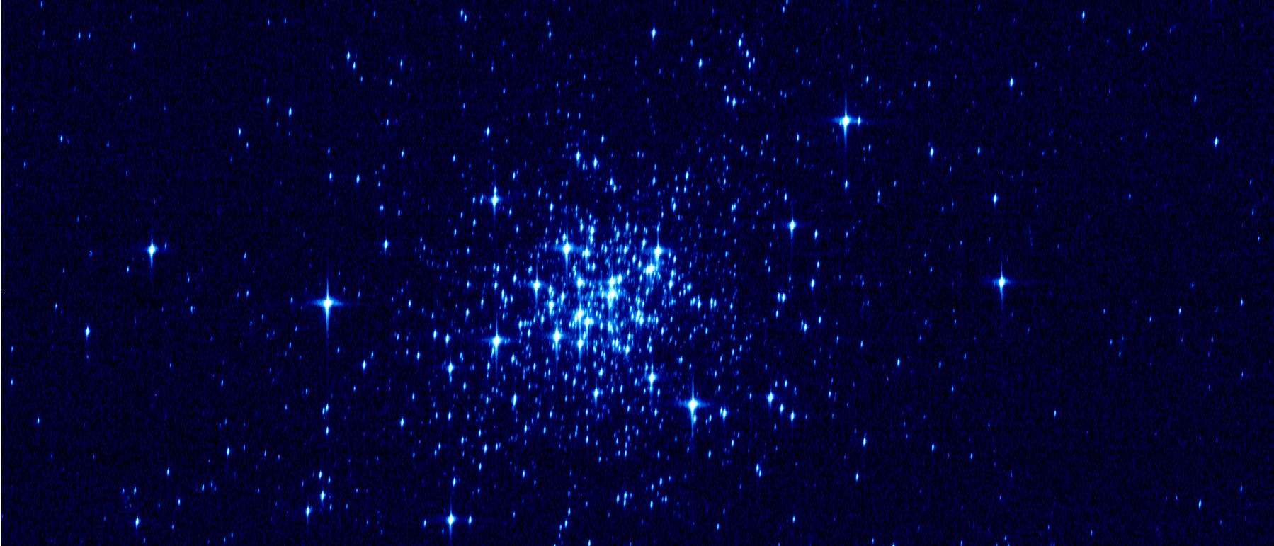Gaia-Testbild des offenen Sternhaufens NGC 1818 Gaia-Testbild des offenen Sternhaufens NGC 1818