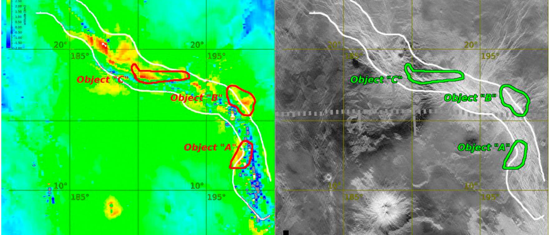 Ganiki Chasma auf Venus Ganiki Chasma auf Venus