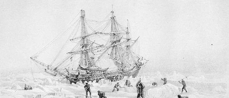 HMS Terror im Packeis HMS Terror im Packeis