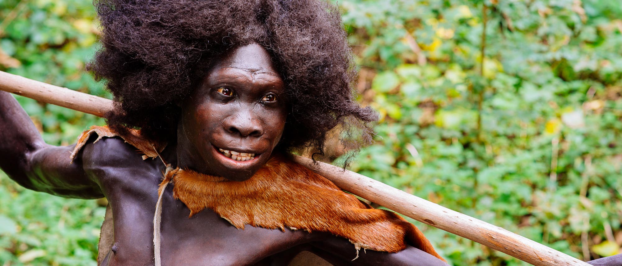 Ein Junge aus Afrika, wie er vor zirka 1,6 Millionen Jahren ausgesehen haben könnte. Ein Junge aus Afrika, wie er vor zirka 1,6 Millionen Jahren ausgesehen haben könnte.