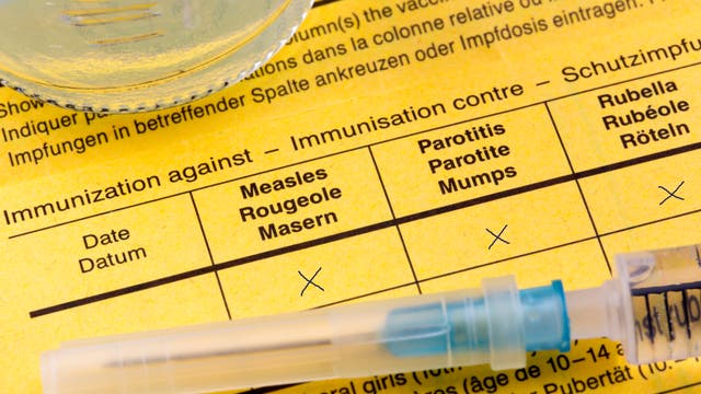 Impfausweis mit Spritze 