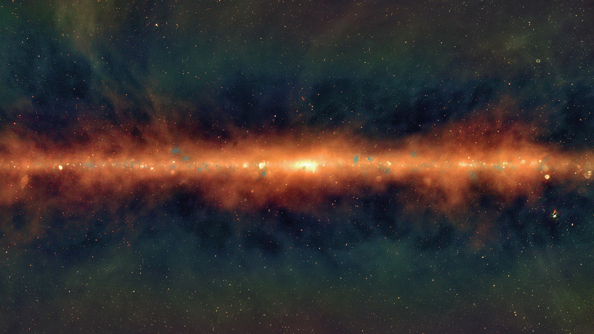 Die Milchstraße im Radiowellenbereich