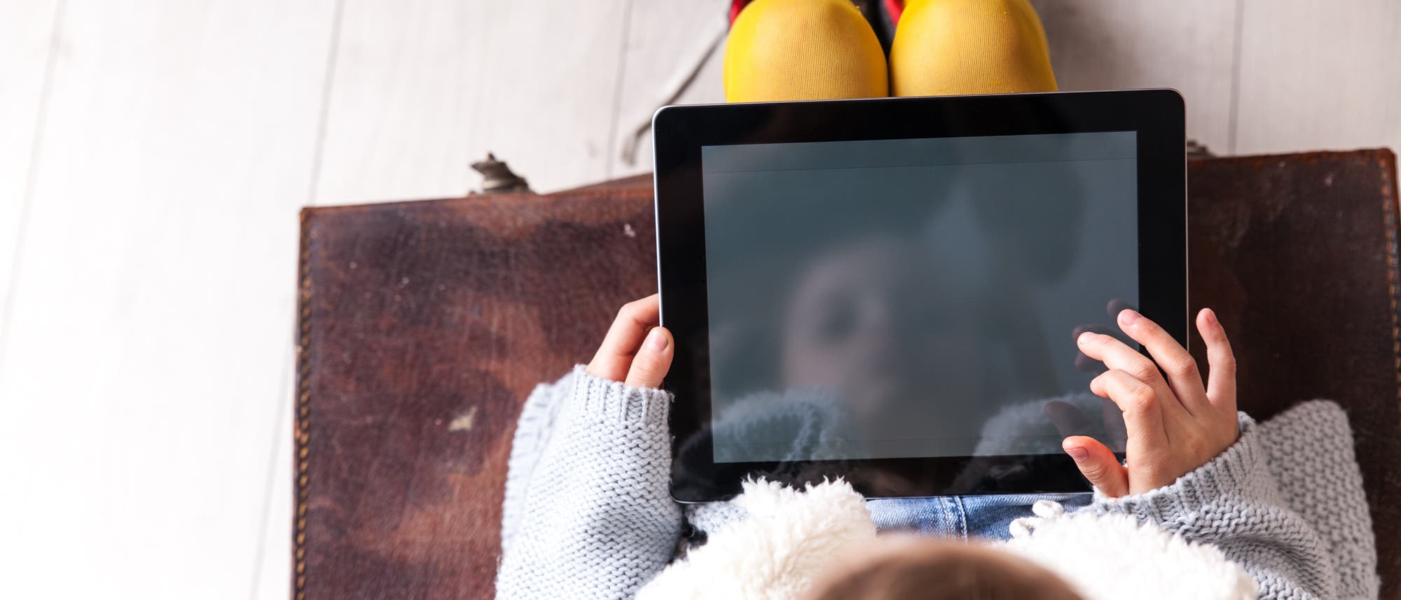 Kind mit iPad Kind mit iPad