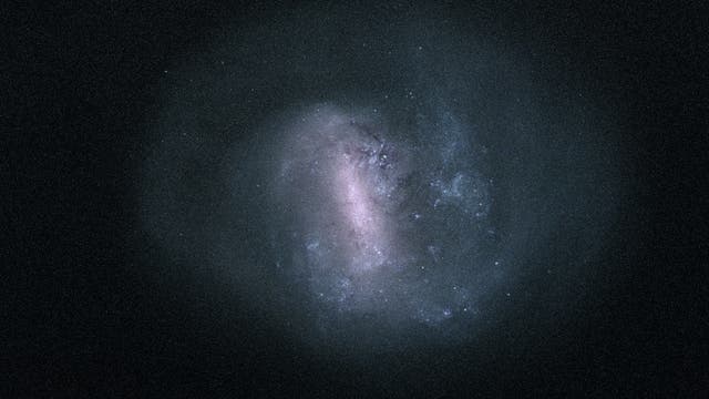 Die Aufnahme der ESA zeigt die Große Magellansche Wolke. Sie ist eine Satellitengalaxie des Milchstraßensystems. 